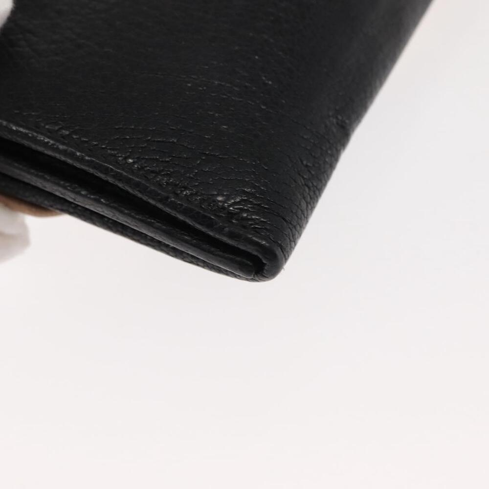 Miu Miu Chain Wallet Leather Beige Black gold Auth bs29776 - Picture 16 of 16